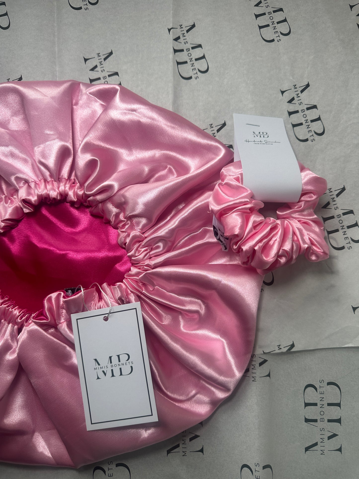 Double Layer Satin Bonnet | Sleeping Hair Bonnets for Women with Curly/Natural Hair