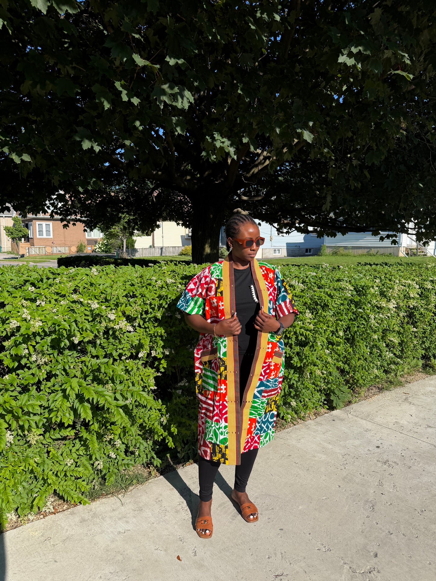 Ankara Patches Kimono