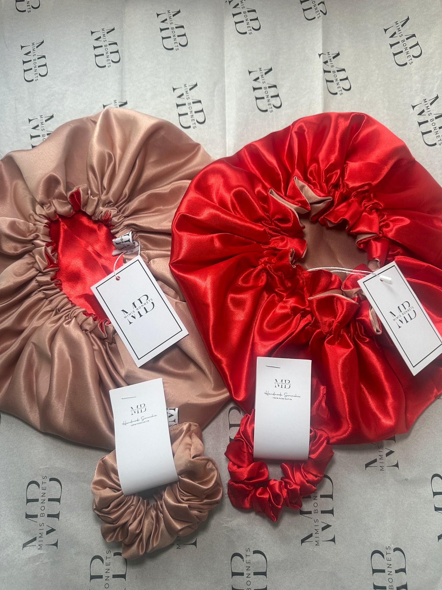 Double Layer Satin Bonnet | Sleeping Hair Bonnets for Women with Curly/Natural Hair