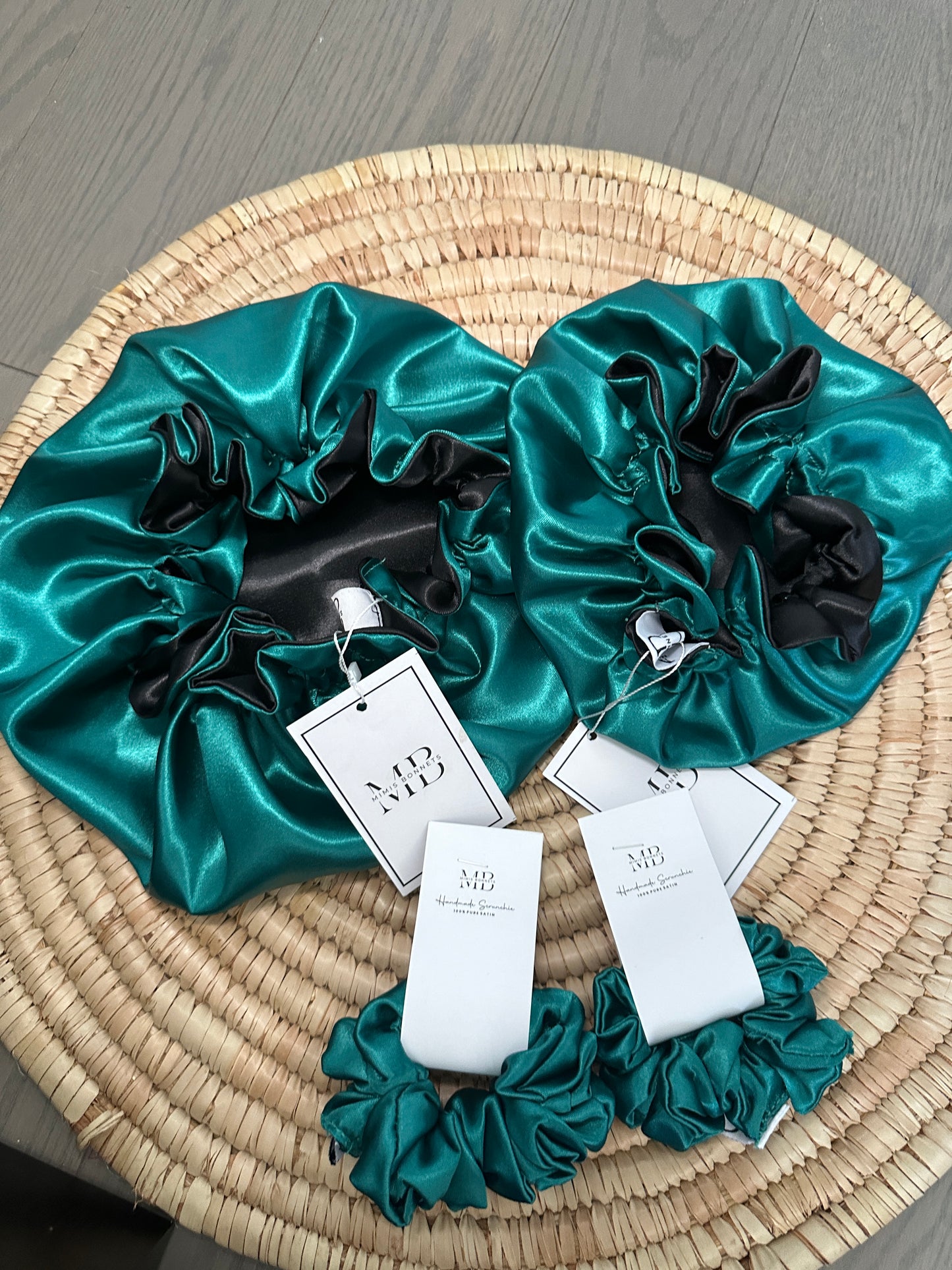 Luxury Satin Bonnet & Scrunchie Set