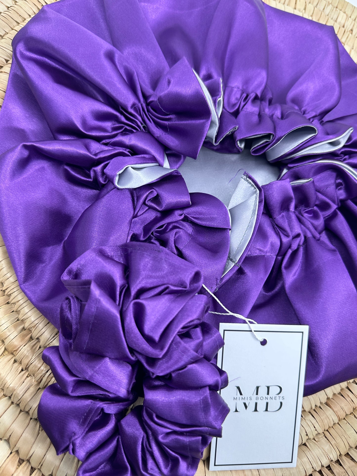 Satin-Lined Reversible Hair Bonnet