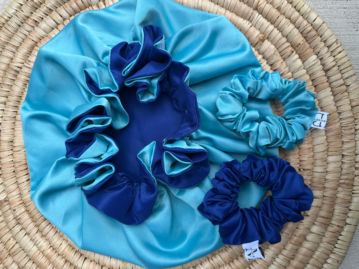 Satin-Lined Reversible Hair Bonnet