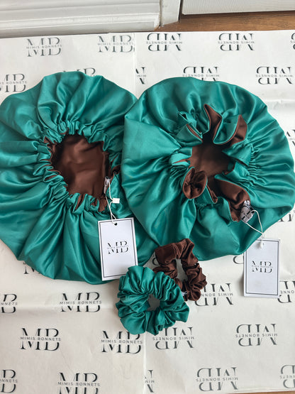 Woodland Whisperer Reversible Satin Bonnet