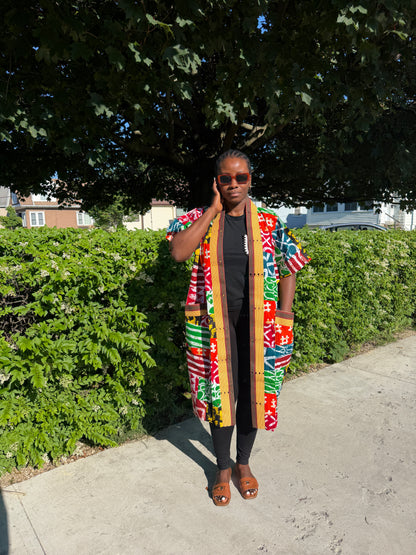 Ankara Patches Kimono