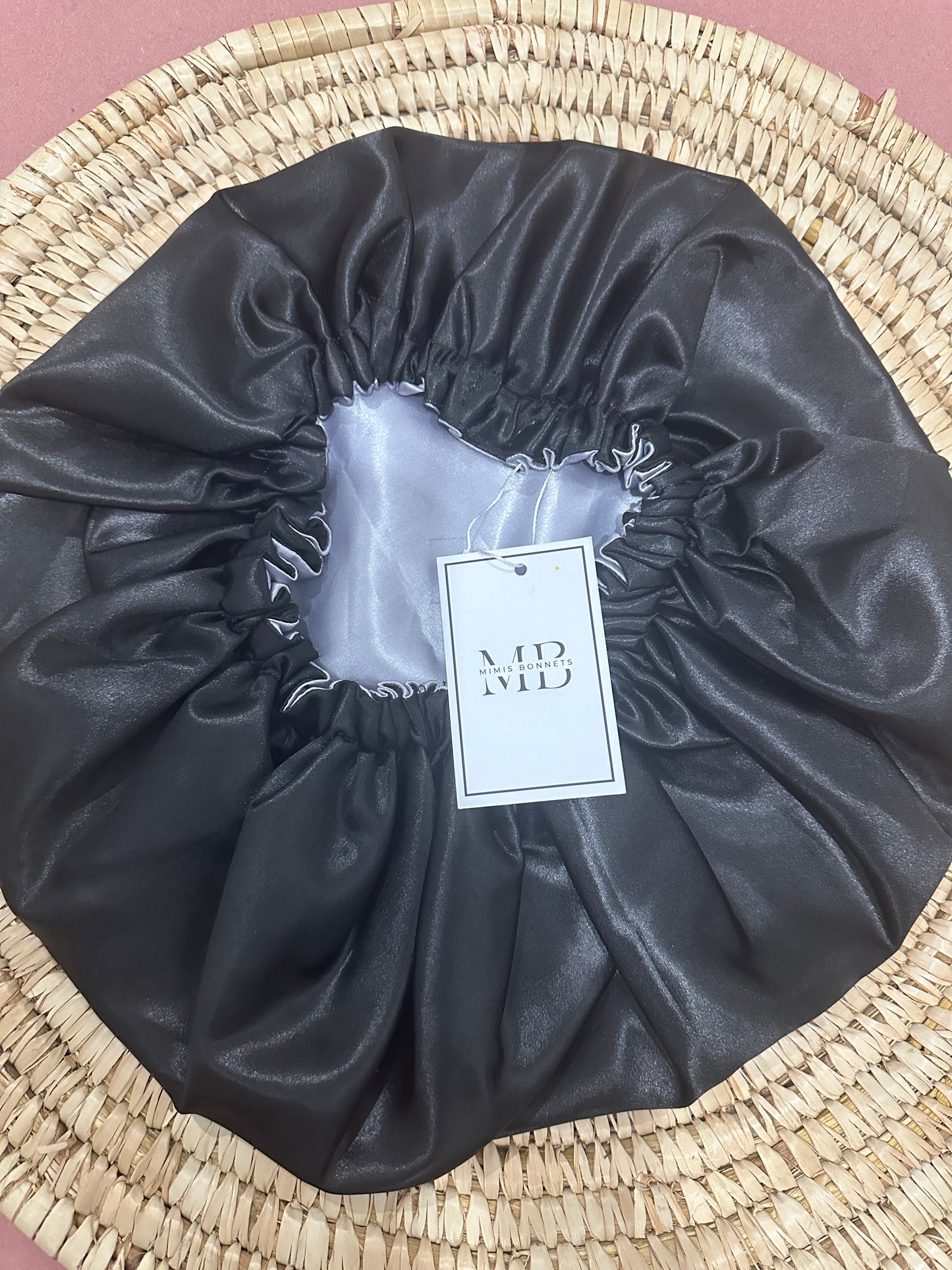 Reversible satin hair bonnet | Large sizes