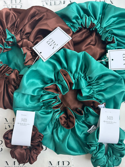 Woodland Whisperer Reversible Satin Bonnet