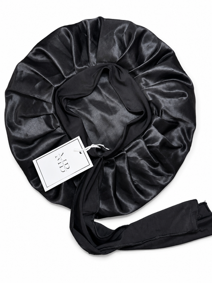 Tie-Front Satin Bonnet