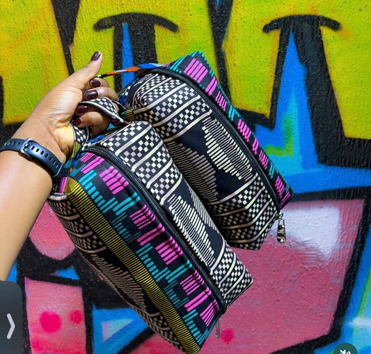 ìfémi African Print Toiletry/Makeup/Hair Accessories bag