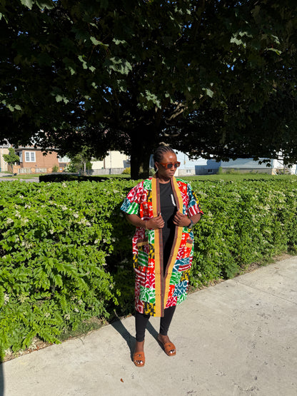 Ankara Patches Kimono
