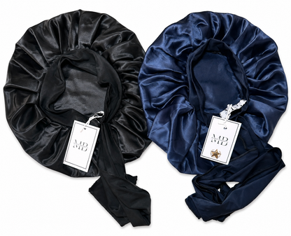 Tie-Front Satin Bonnet