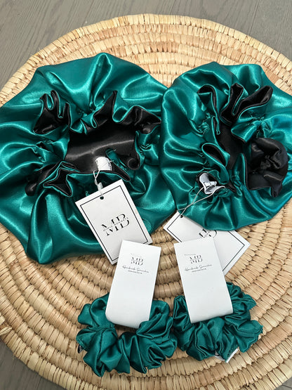 Luxury Satin Bonnet & Scrunchie Set