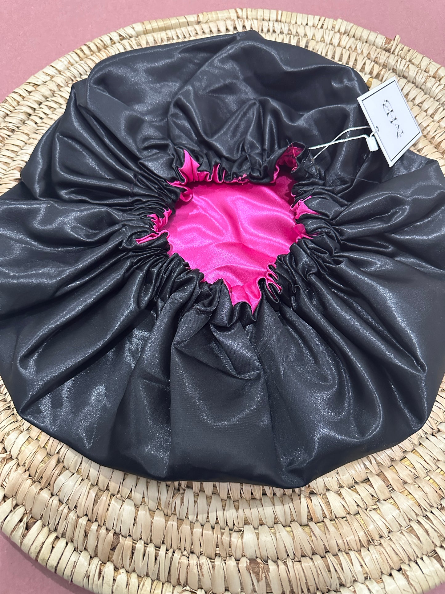 Reversible satin hair bonnet | Large sizes