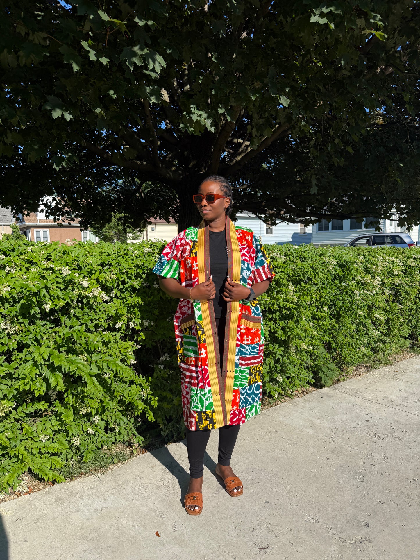 Ankara Patches Kimono