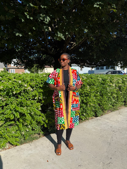 Ankara Patches Kimono