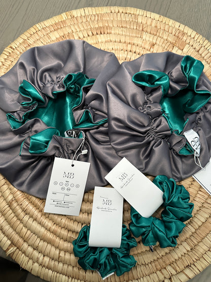 Luxury Satin Bonnet & Scrunchie Set