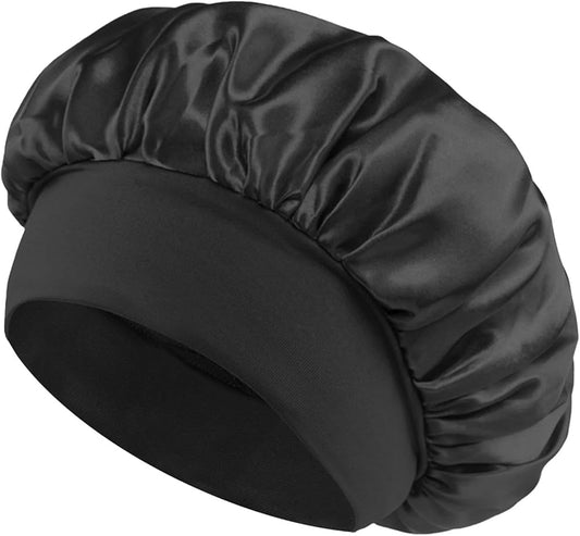 Bonnets for Men and Women Double Layer Satin Hair Bonnet for Sleeping