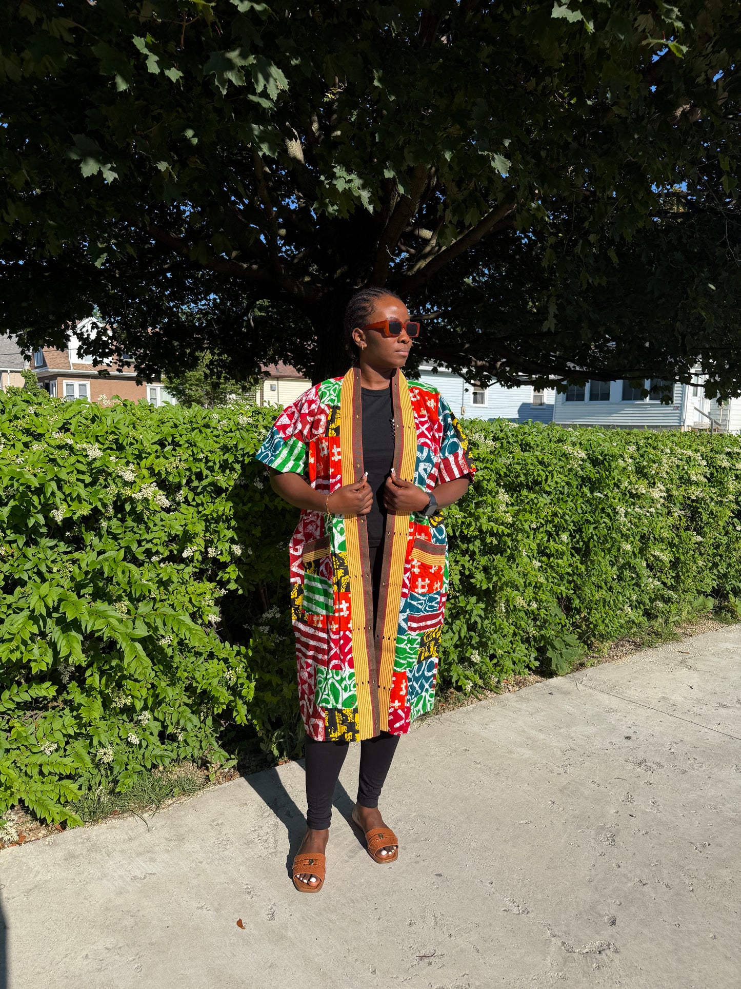 Ankara Patches Kimono