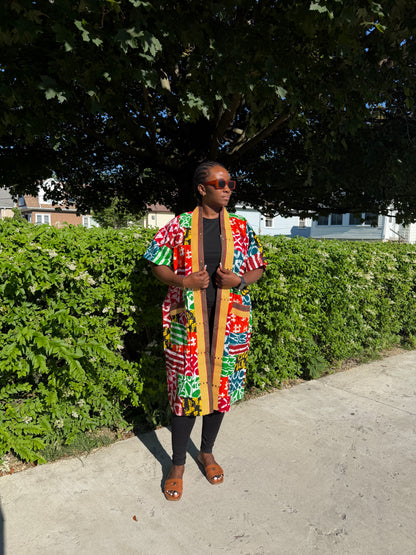 Ankara Patches Kimono