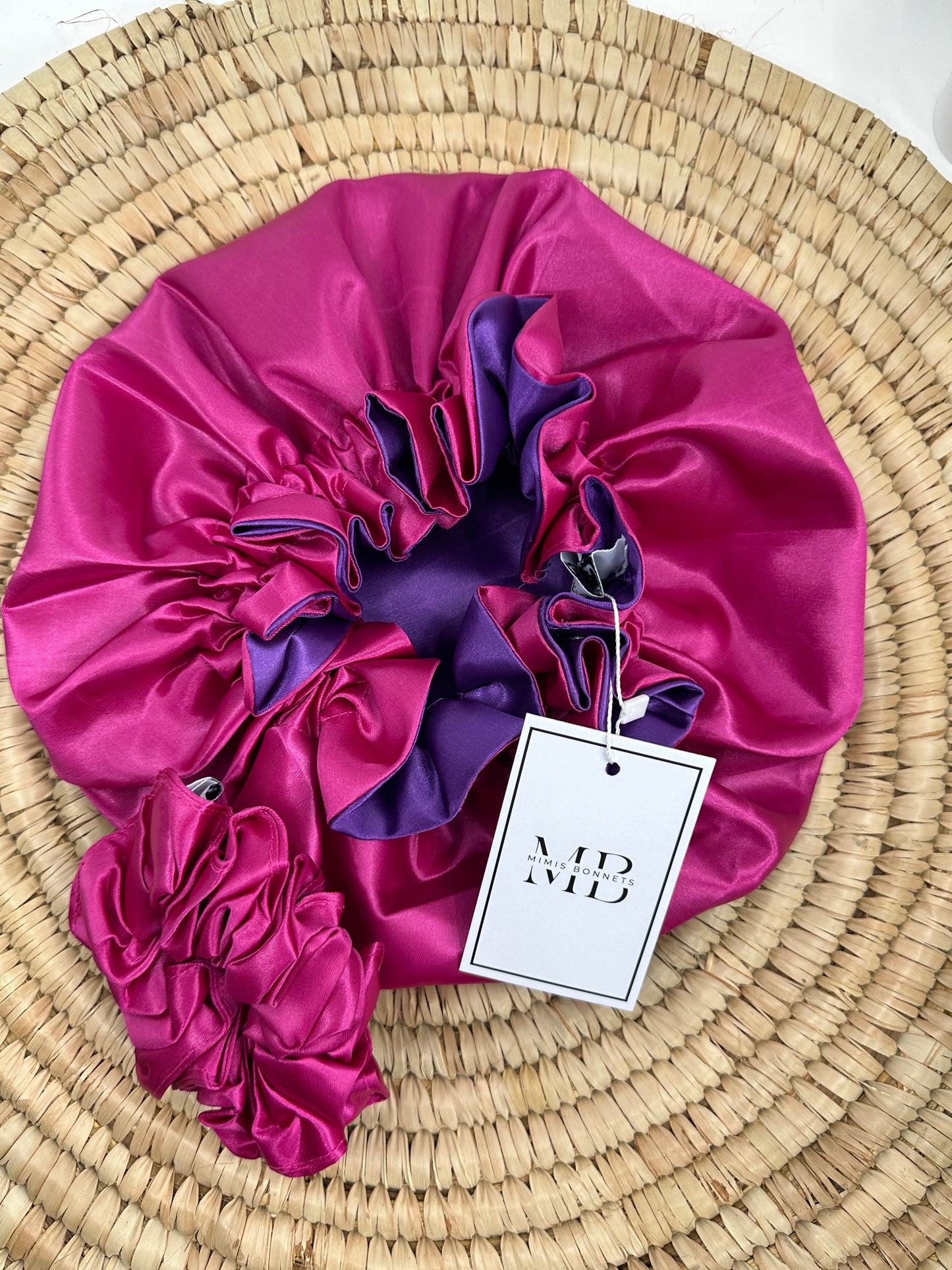 Satin-Lined Reversible Hair Bonnet