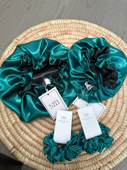 Luxury Satin Bonnet & Scrunchie Set