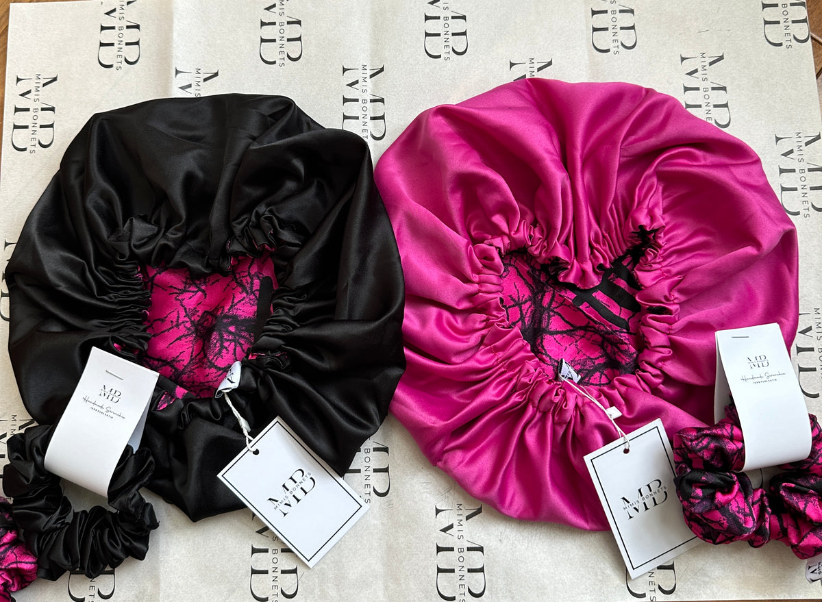 Valentine Collection Silk and Satin Reversible Bonnet