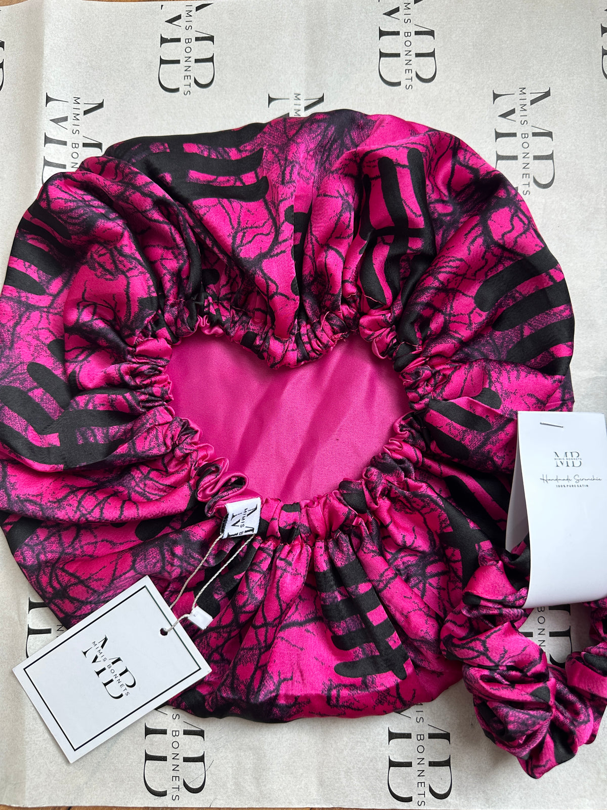 Valentine Collection Silk and Satin Reversible Bonnet