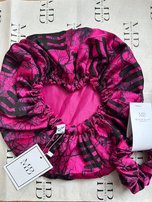 Valentine Collection Silk and Satin Reversible Bonnet