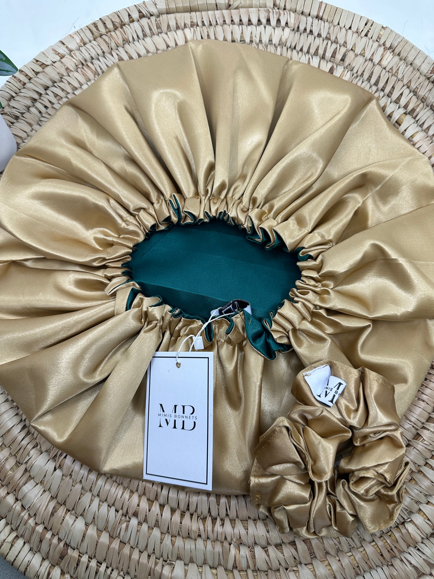 Satin-Lined Reversible Hair Bonnet