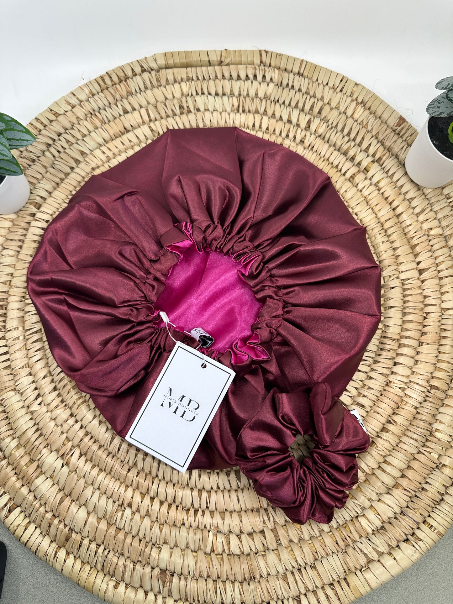 Satin-Lined Reversible Hair Bonnet