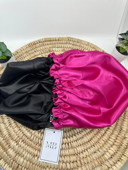 Satin-Lined Reversible Hair Bonnet