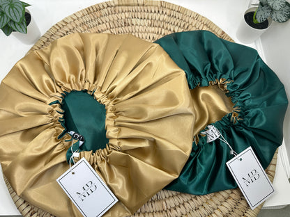 Satin-Lined Reversible Hair Bonnet