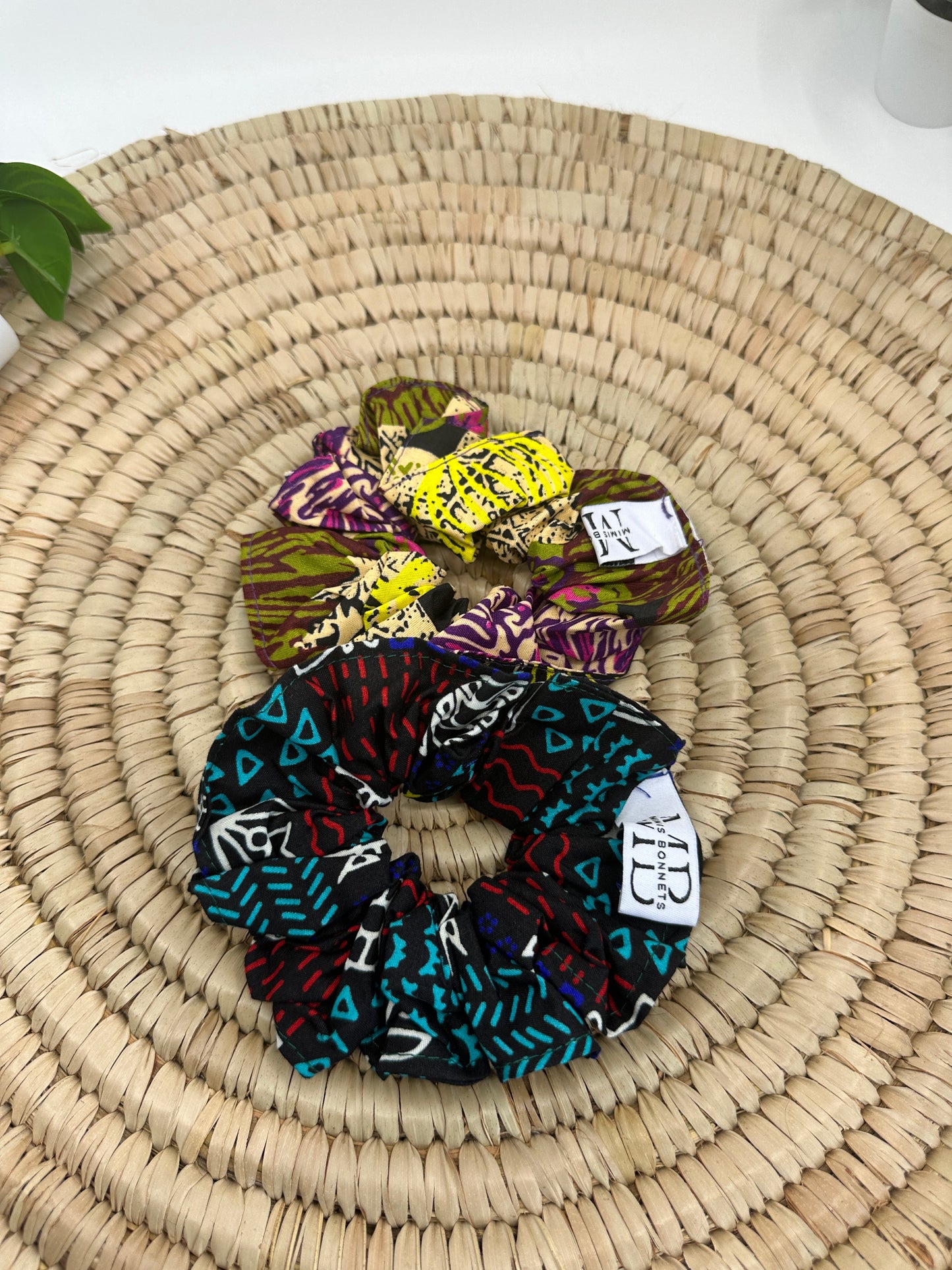 Vibrant African-Ankara Hair Scrunchie