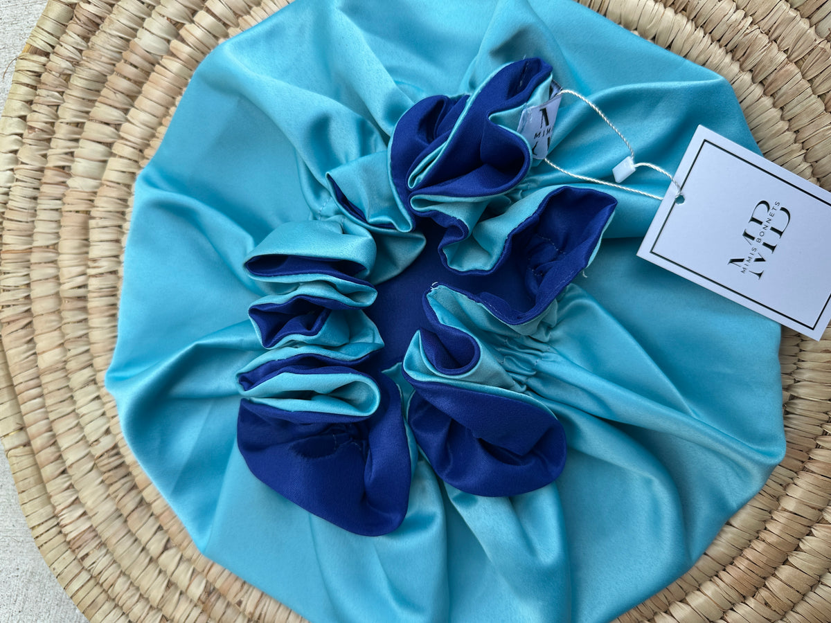 Satin-Lined Reversible Hair Bonnet