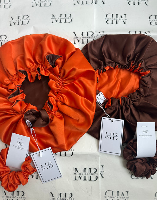 Caramel Spice Reversible Bonnet