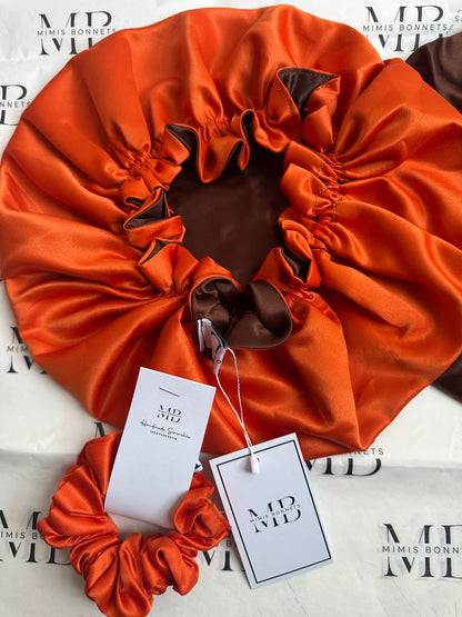 Caramel Spice Reversible Bonnet
