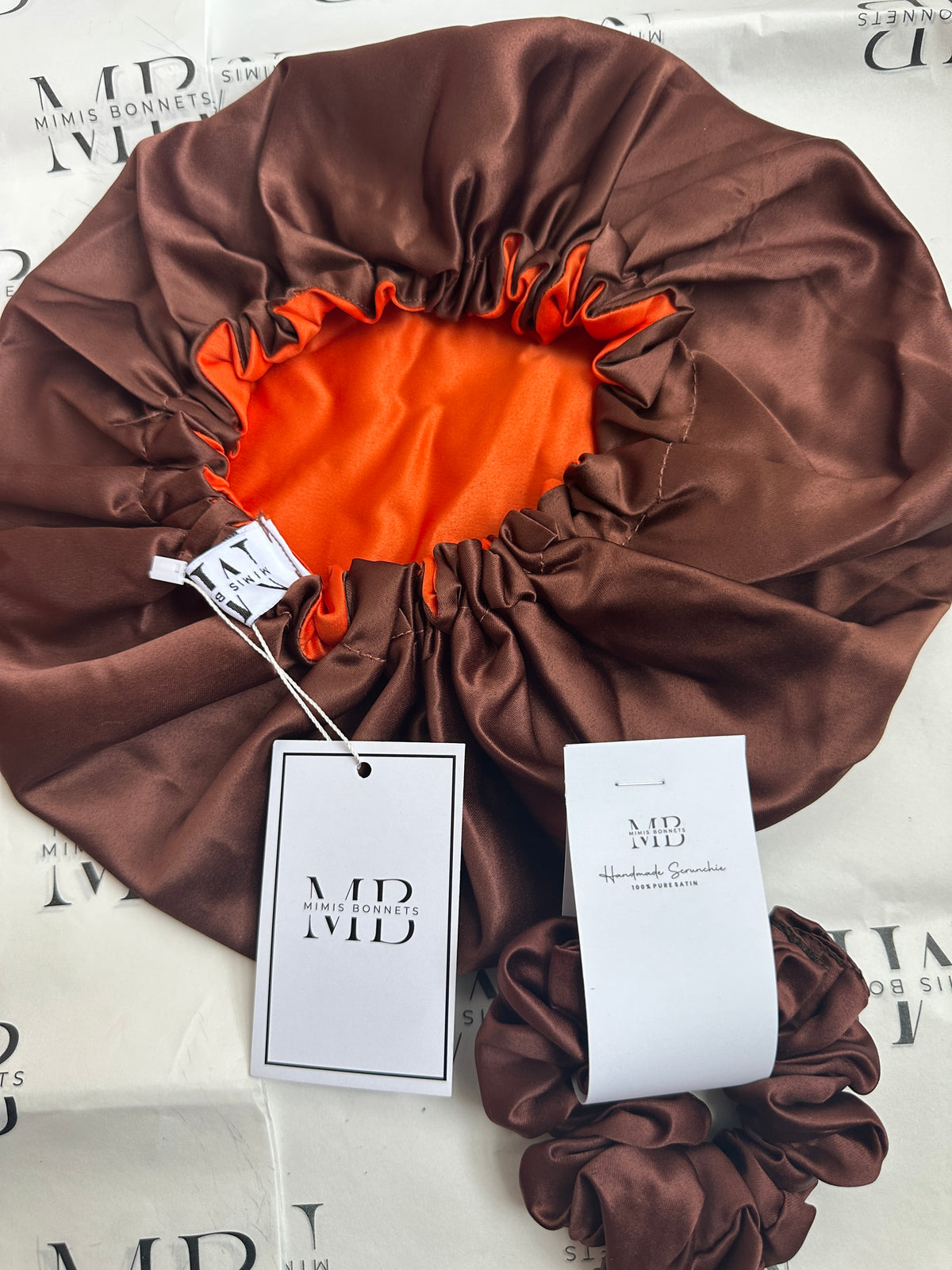 Caramel Spice Reversible Bonnet