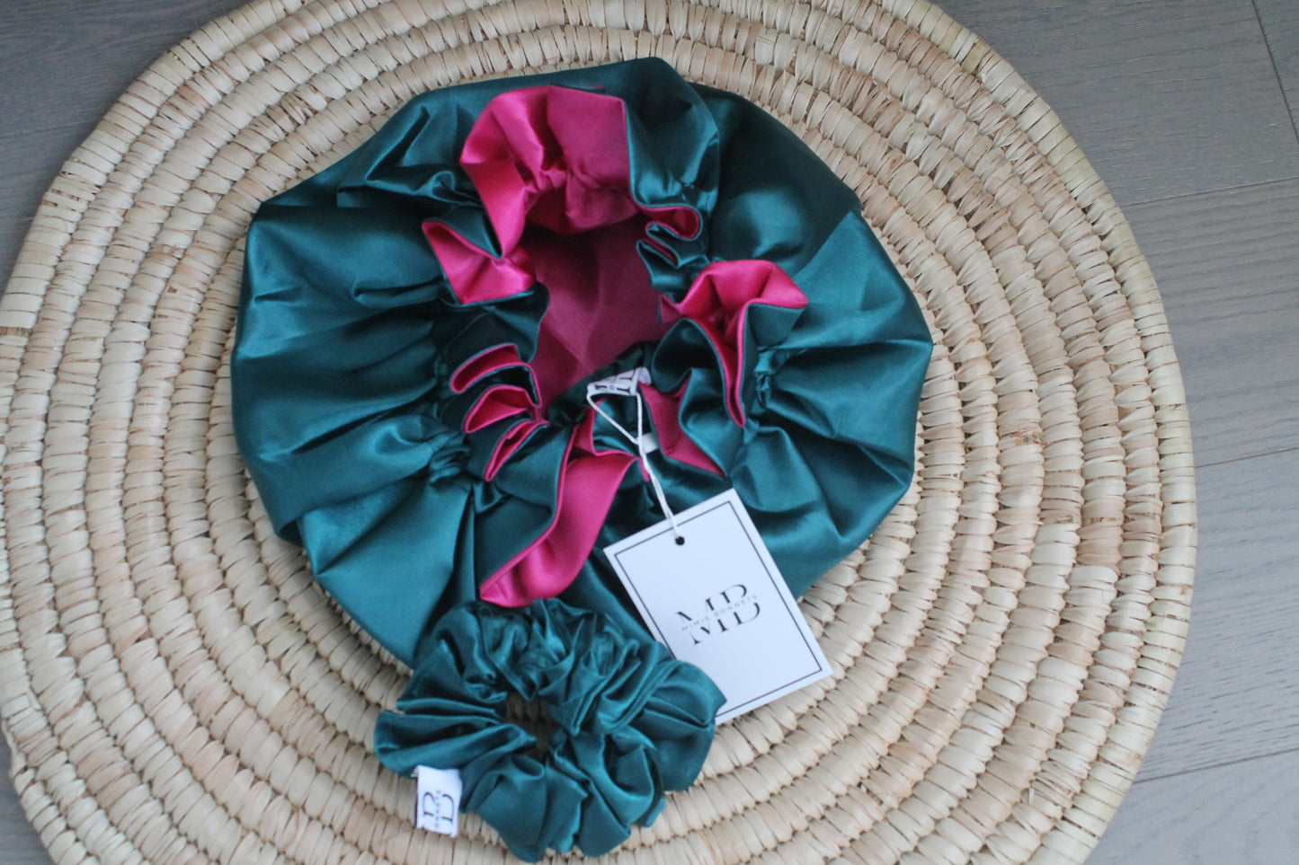 Vibrant African Print Satin-Lined Reversible Hair Bonnet