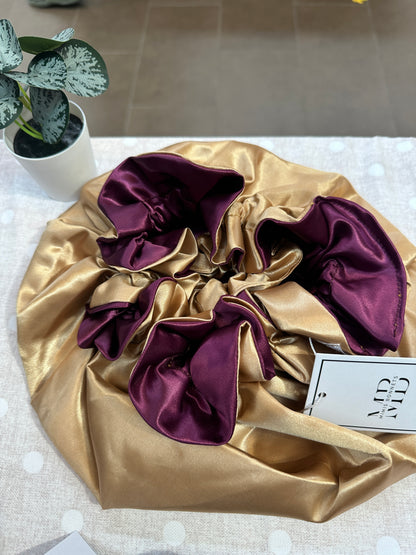 Satin-Lined Reversible Hair Bonnet