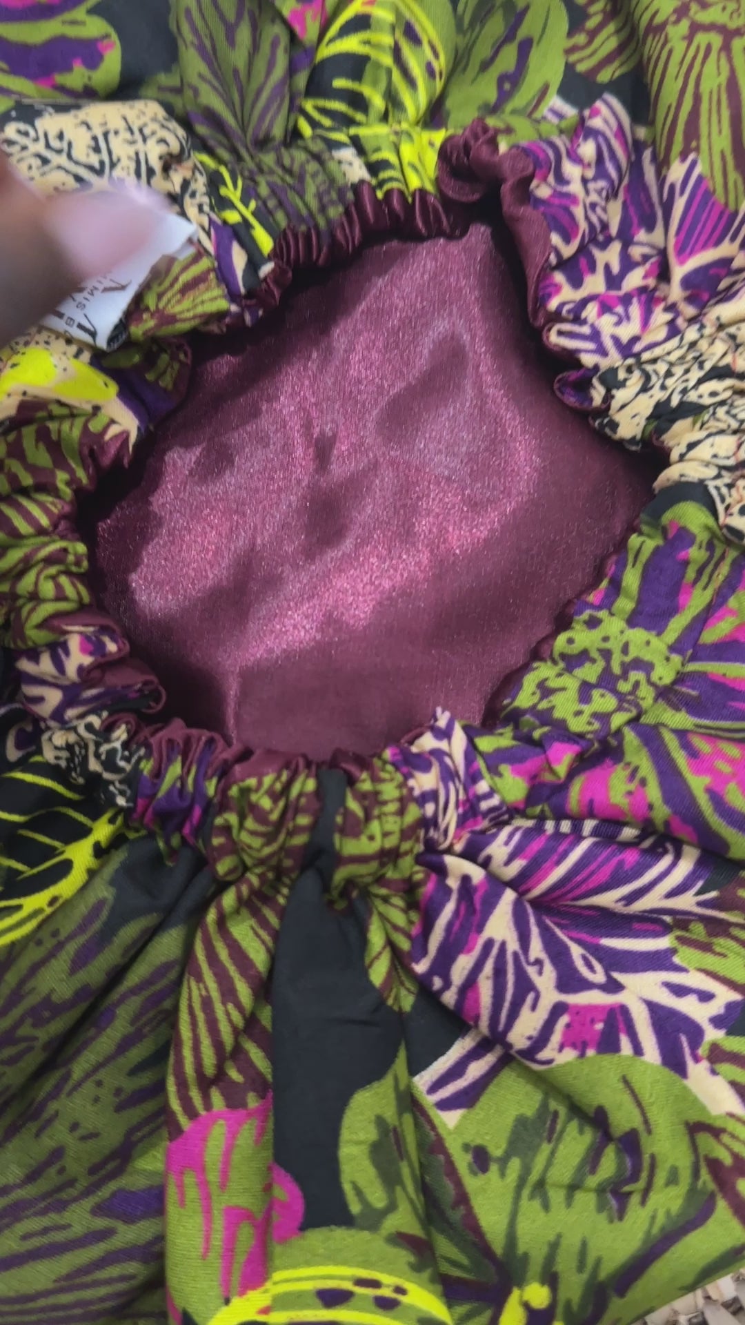 Luxury Reversible Satin Hair Bonnet (Ankara Fabric)
