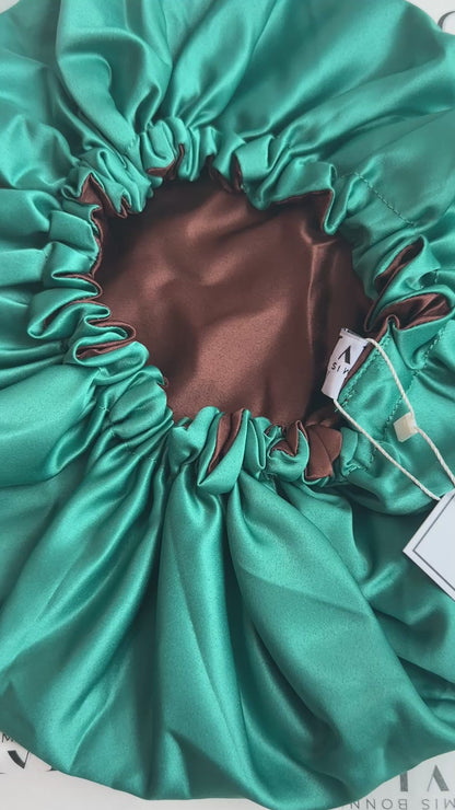 Woodland Whisperer Reversible Satin Bonnet