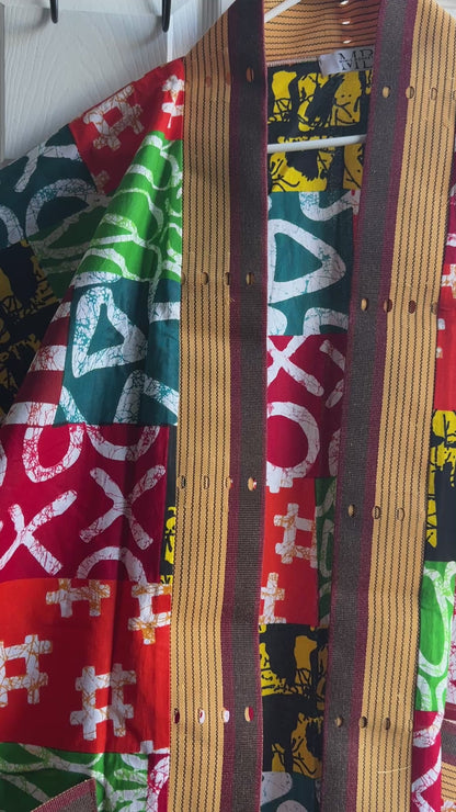 Ankara Patches Kimono