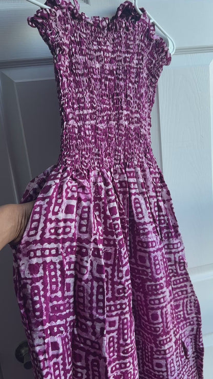 Adire Sapphire Luxe Tunic Dress