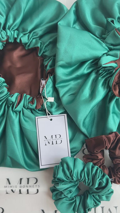 Woodland Whisperer Reversible Satin Bonnet